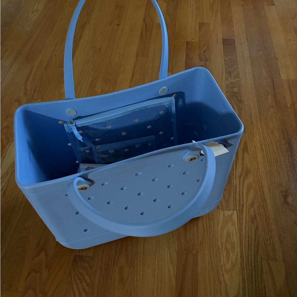 XL Bogg Bag with accessory to hold a Stanley etc. NWT light blue